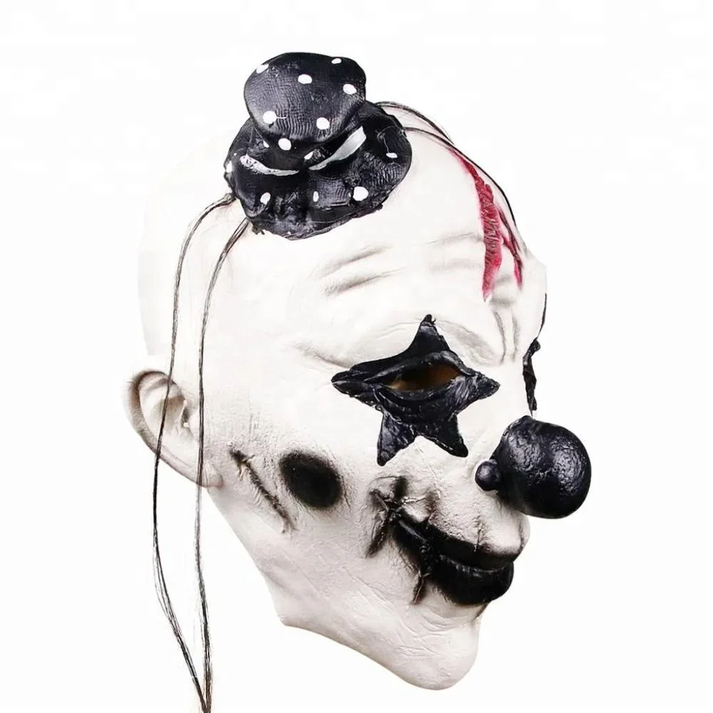 Pennywise Dancing Clown Costume Latex Rubber Horror Scary Mask Halloween…